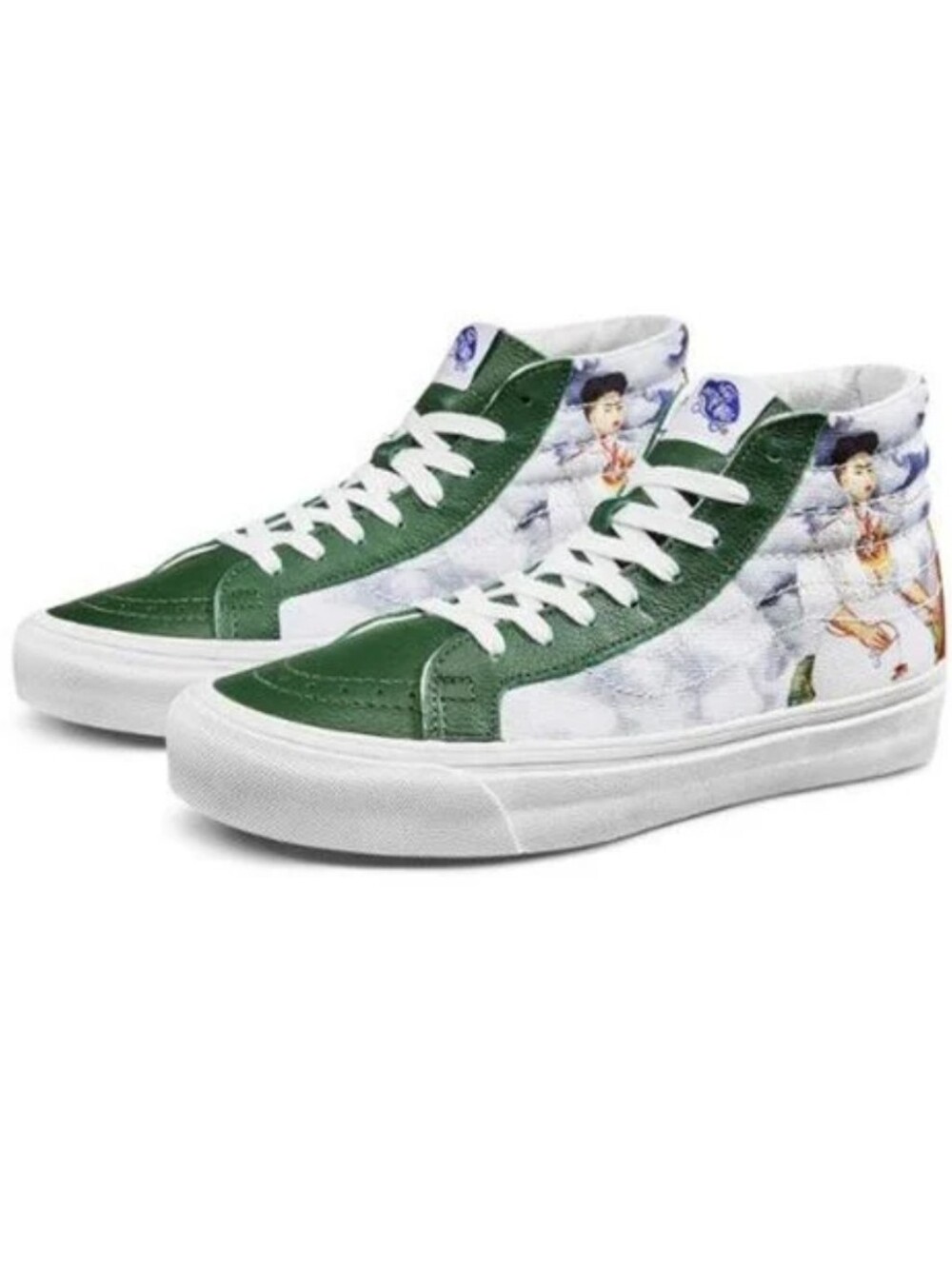Vans Green Frida Kahlo X Og Sk8-Hi Lx 'Las Dos Fridas' Mens 9.5 Women's 11